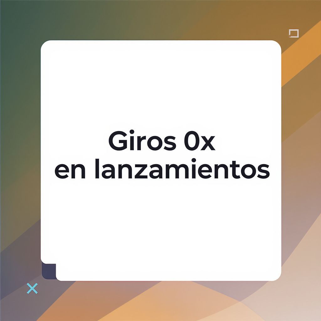 Giros 0x en lanzamientos Giros 0x en lanzamientos